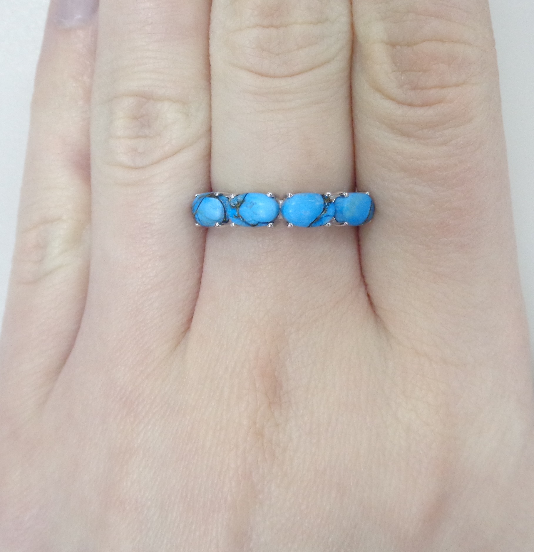 Серебряное кольцо с бирюзой